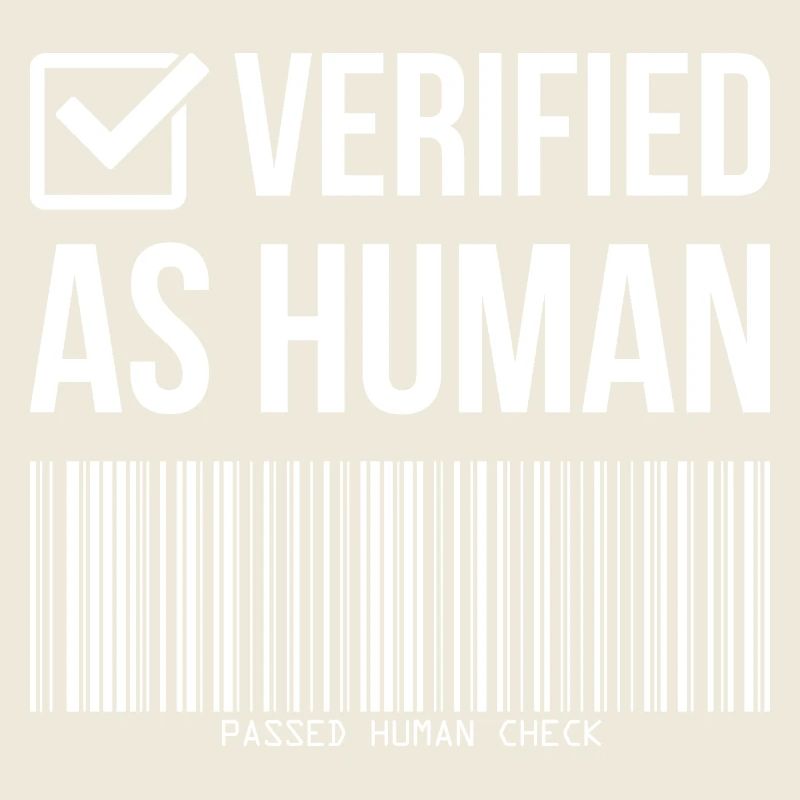 Barcode Check: Verified Human Humor