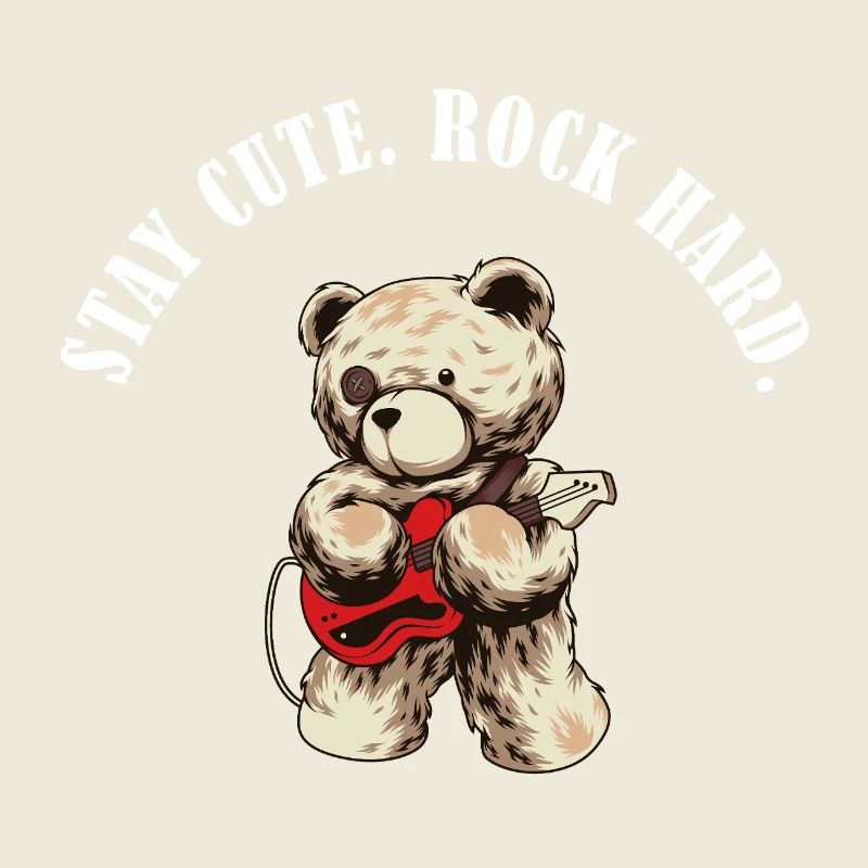 Reste mignonne, dur comme la pierre – Dit jupe ours en peluche