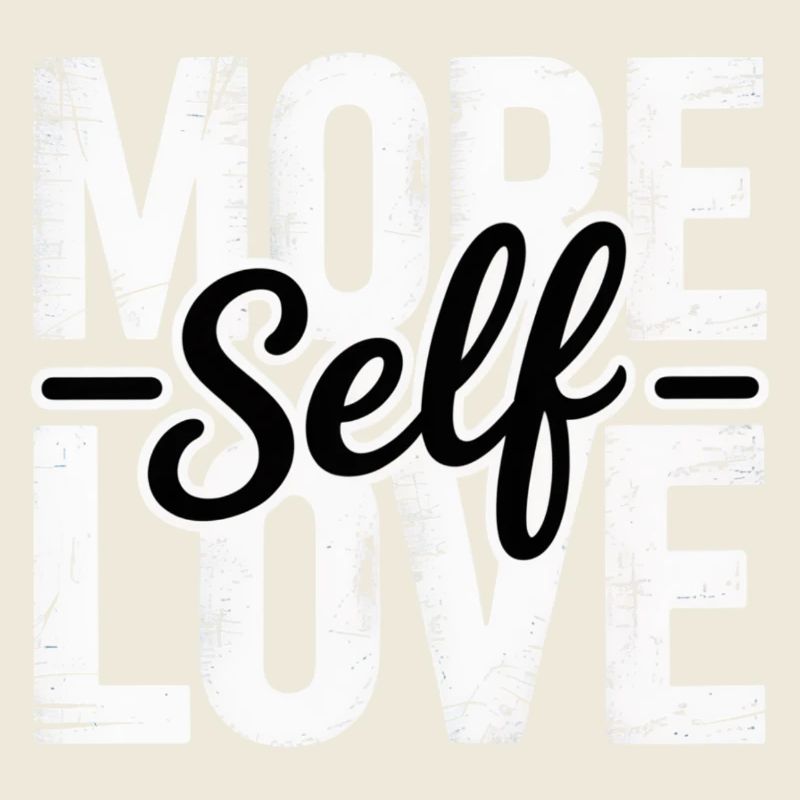More Love Self Love Typography