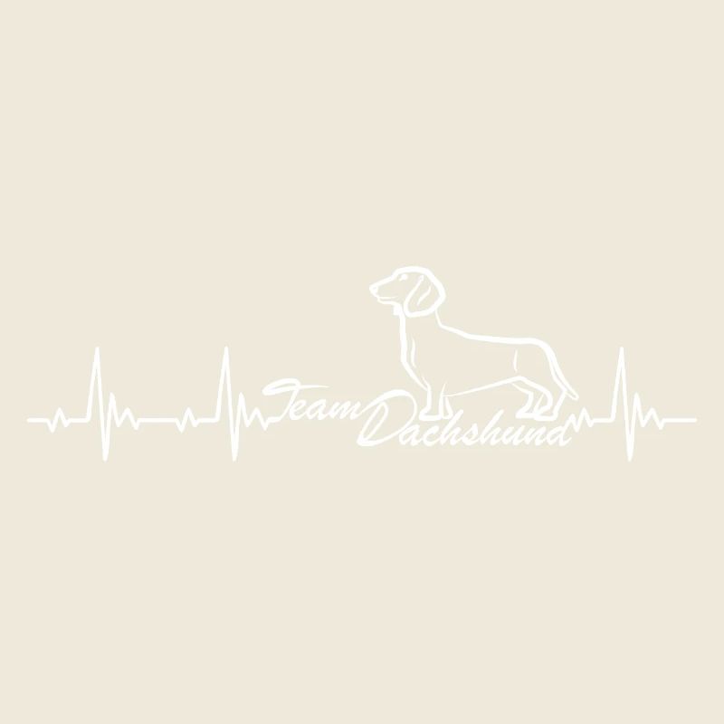 Team Dachshund heartbeat with wiener dog