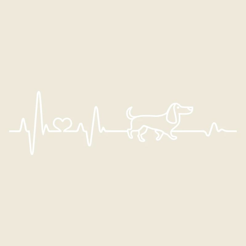 Dackel Herzschlag Dackel Pulsschlag Teckel EKG