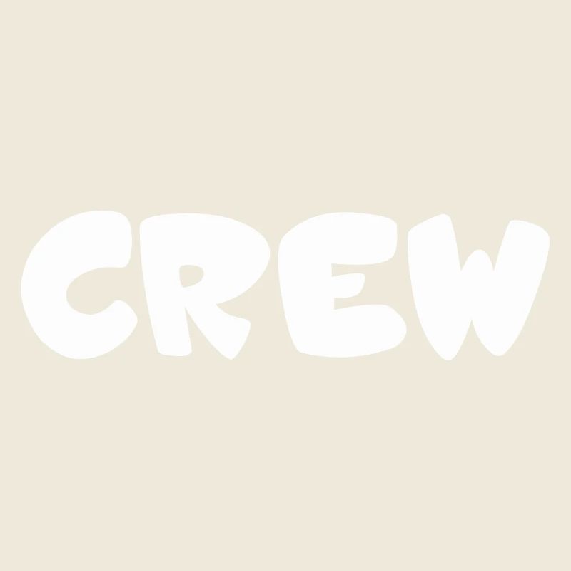 Crew Bubbles Typography