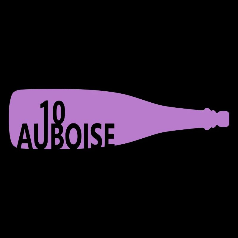 Bouteille de vin effervescent aube