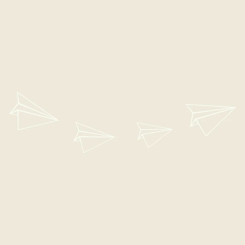 Papierflieger Linienkunst