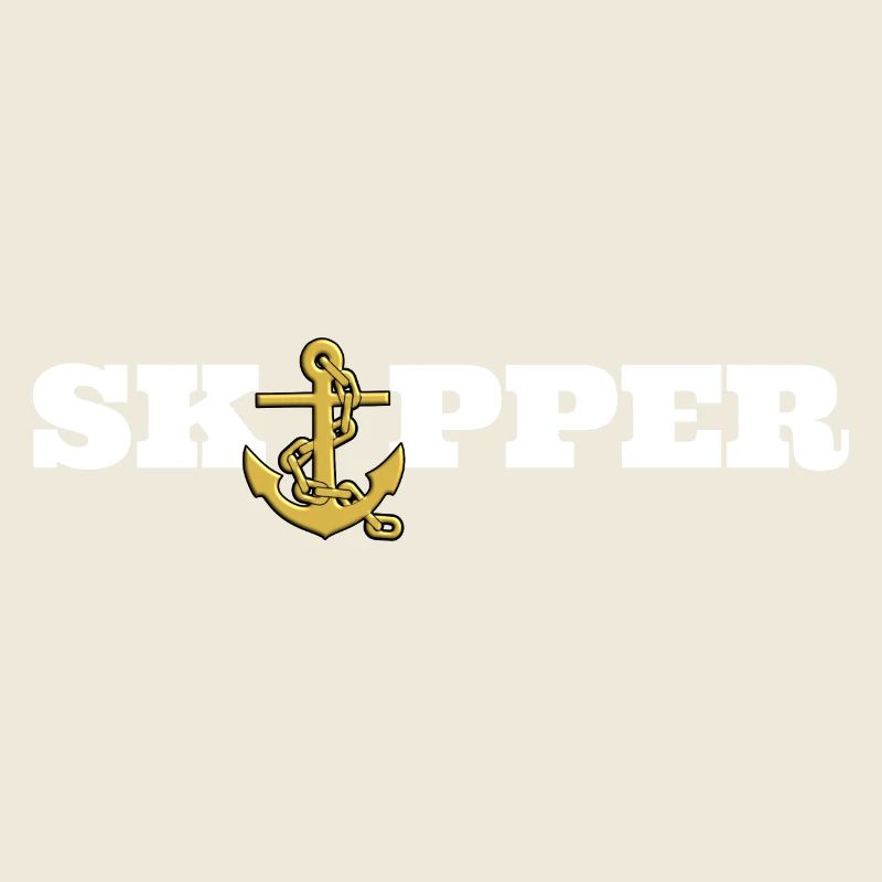 Skipper, Sailor, Seemann mit Anker