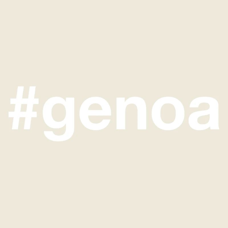 genoa white hashtag