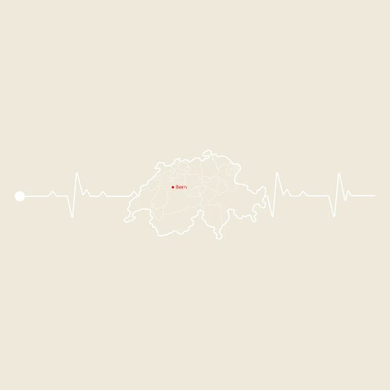 Carte du rythme cardiaque suisse