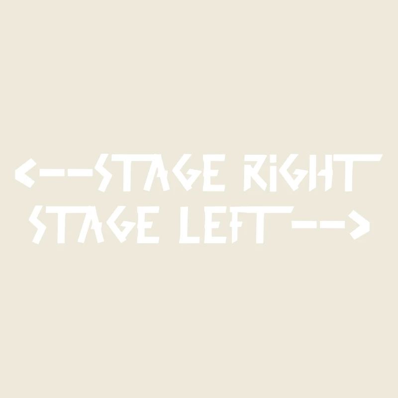 stage right stage left White