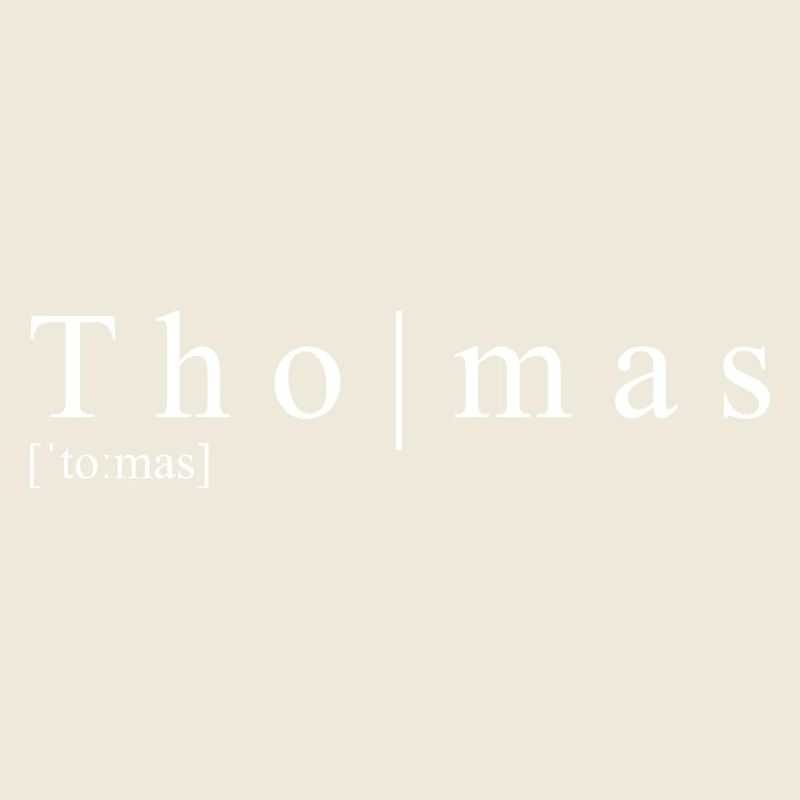 Thomas Définition Typographie