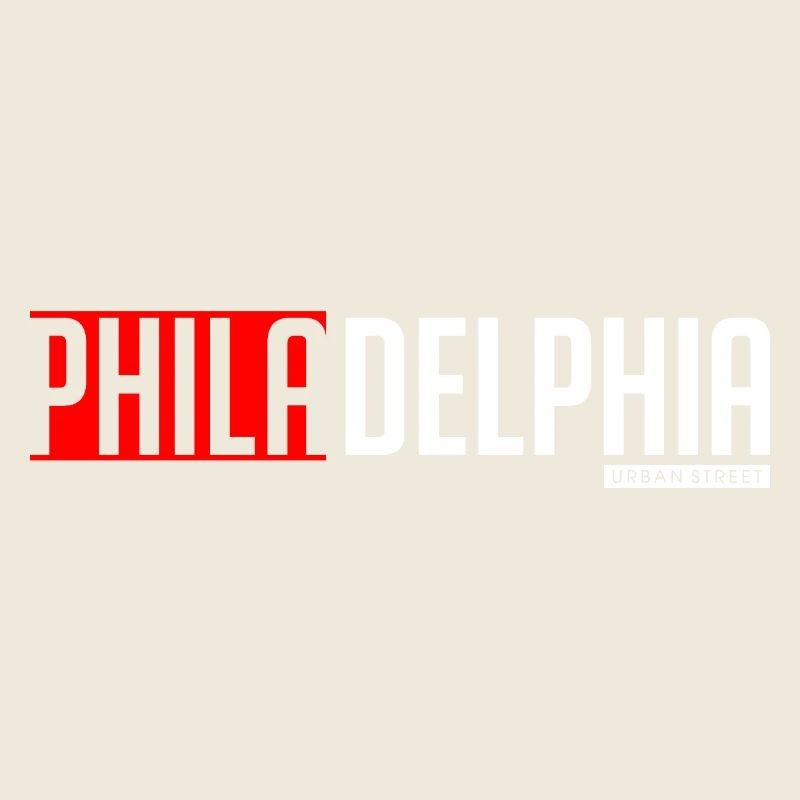 Colorful text-based design of Philly and Delta