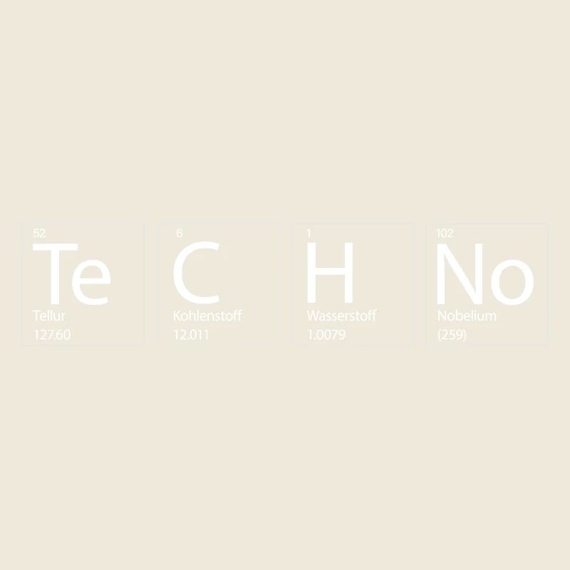 Techno Rave Chemie Elemente