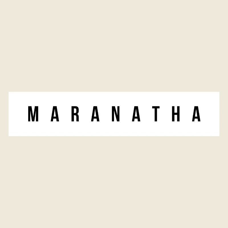 Typographie majuscule maranatha