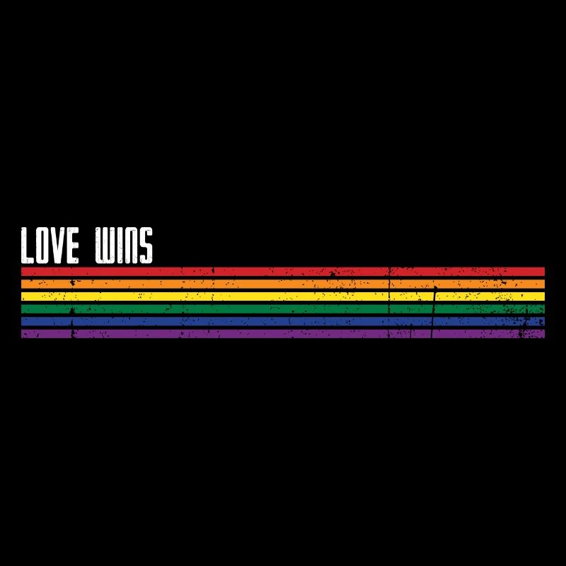 Rainbow Stripes Pride Overlay