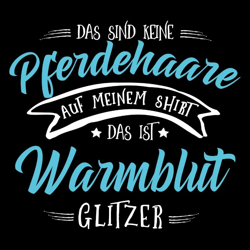 Warmblut Pferde Shirt-Glitzer