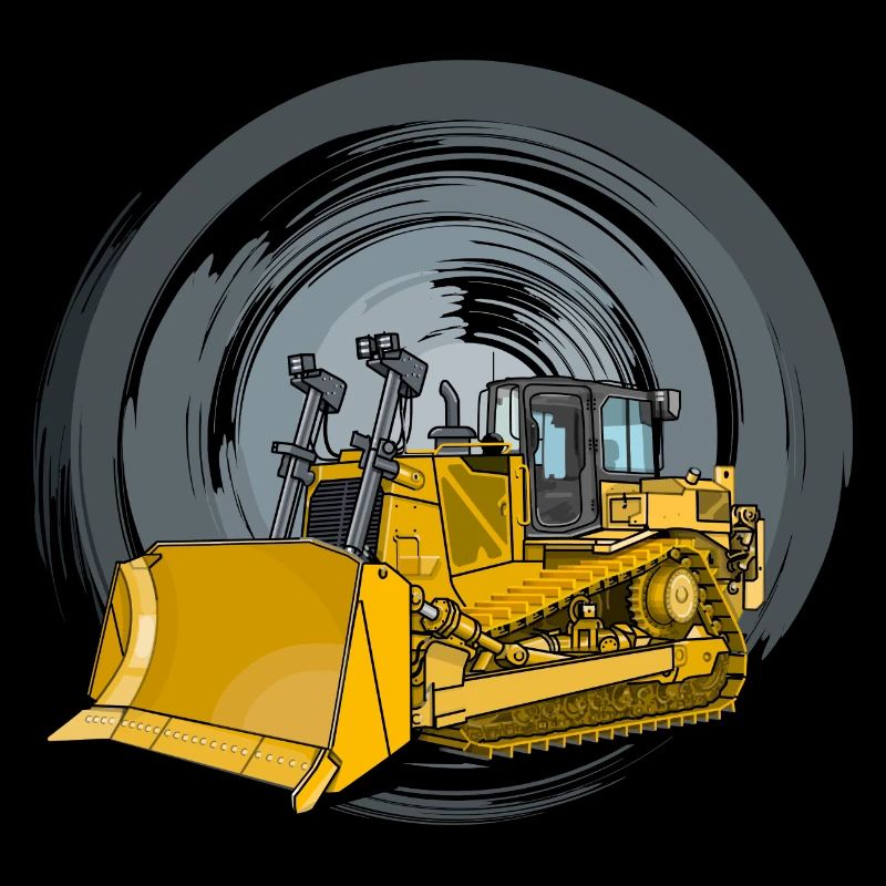 Bulldozer, Planierraupe, Kettenräumer