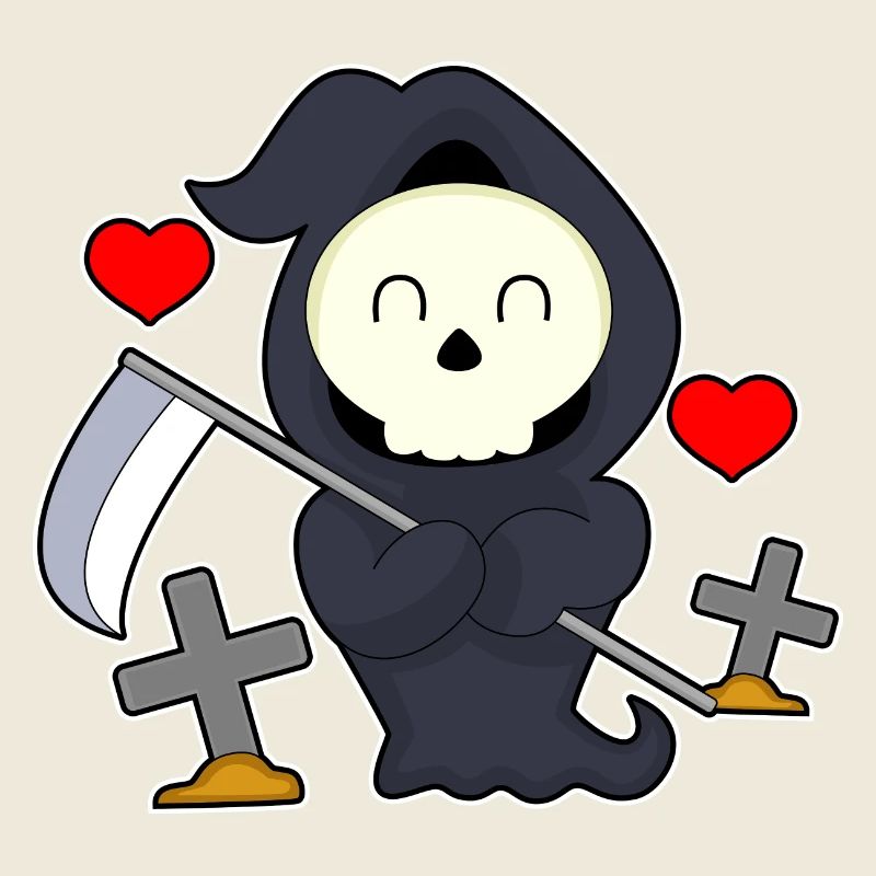 Grim Reaper Halloween Grave