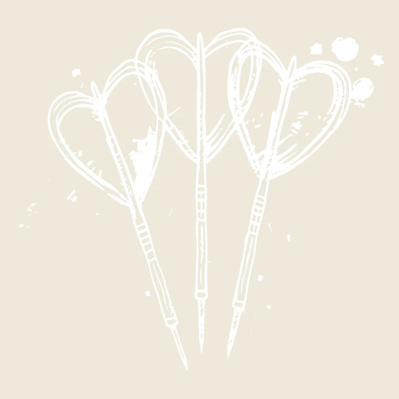 Fléchettes au trait