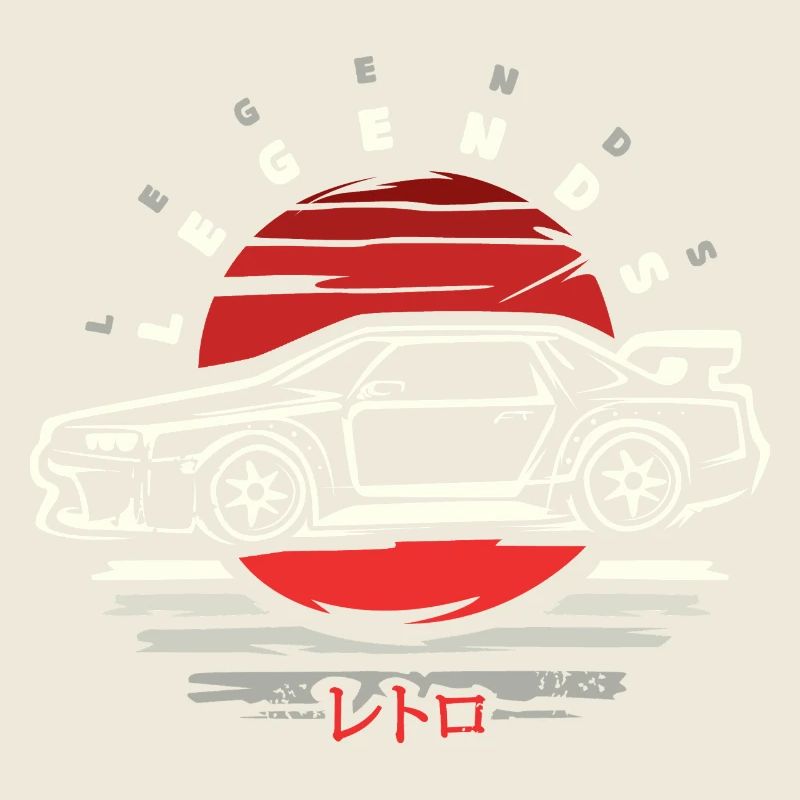 Japanisches Tuning-Auto Design – Legends Edition