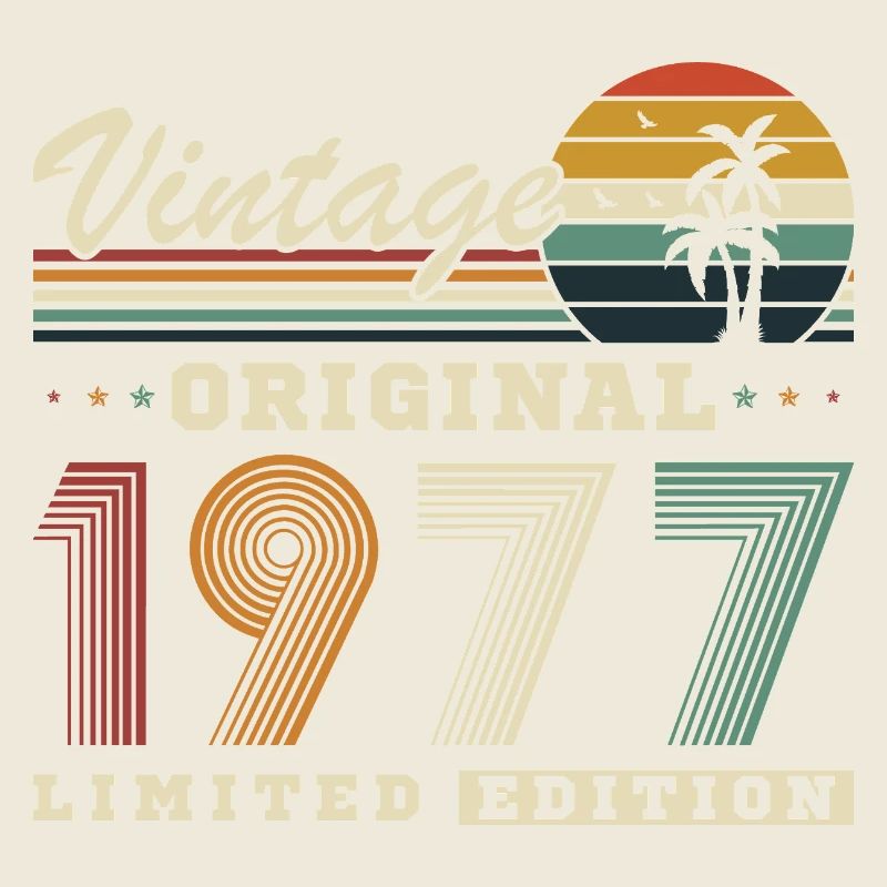 Original 1977 Vintage Retro Geburtstagsgeschenk