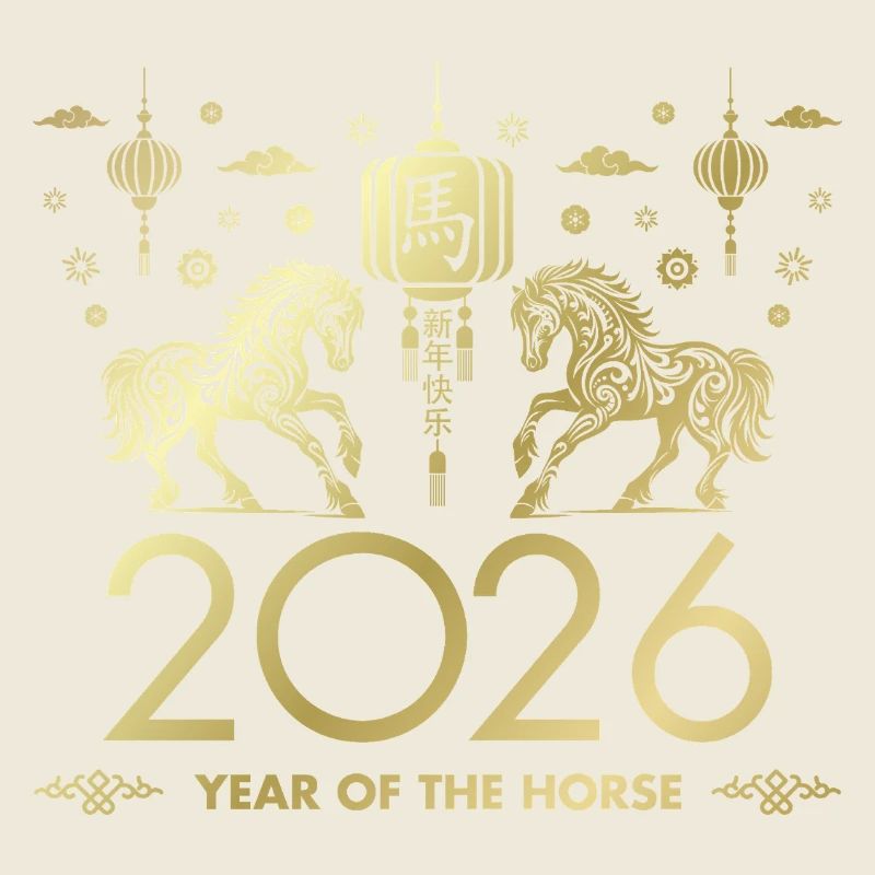 Chinesisches Neujahr des Pferdes 2026