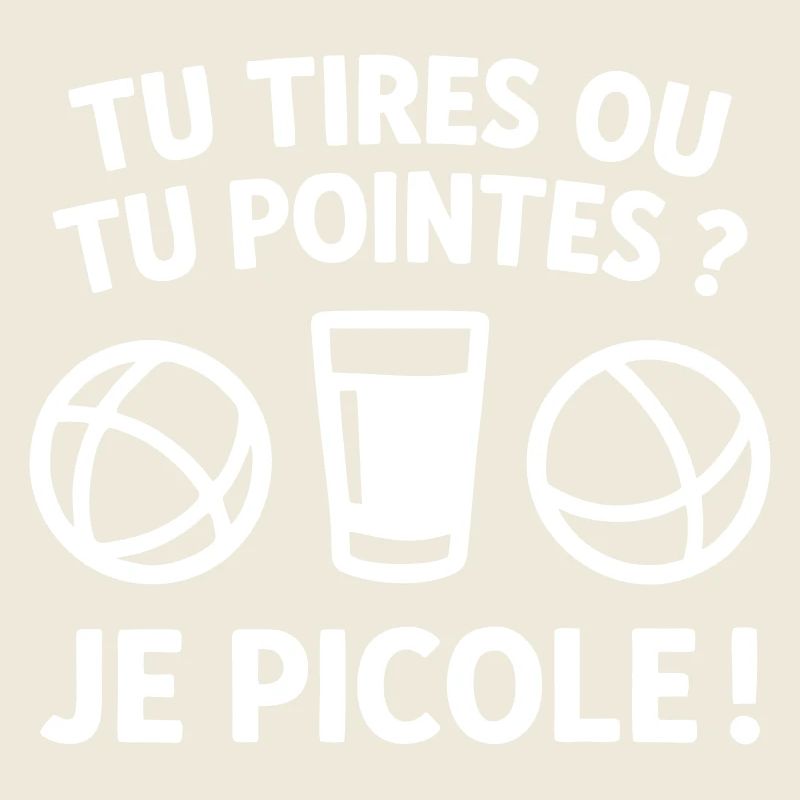 Du schießt oder zielst Pétanque-Humor