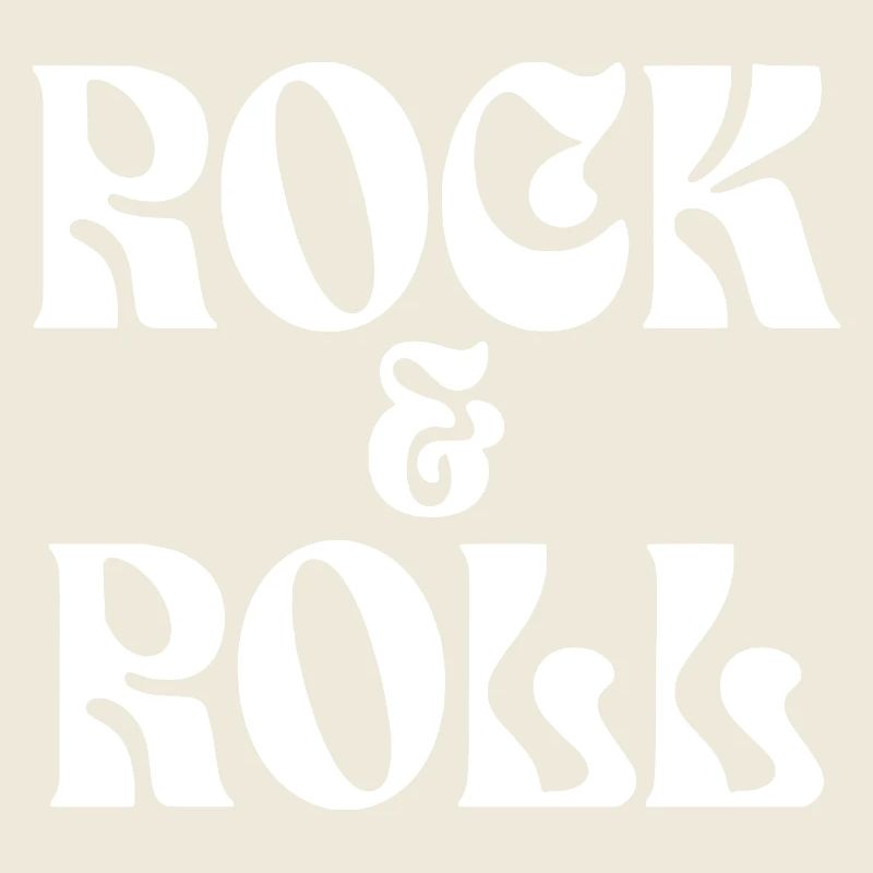 Rock & Roll Retro-Typografie