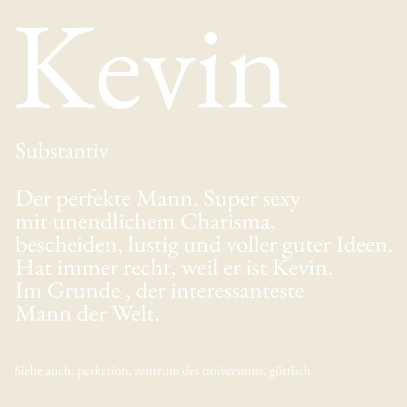 Explication du dictionnaire Kevin Prénom Kevin