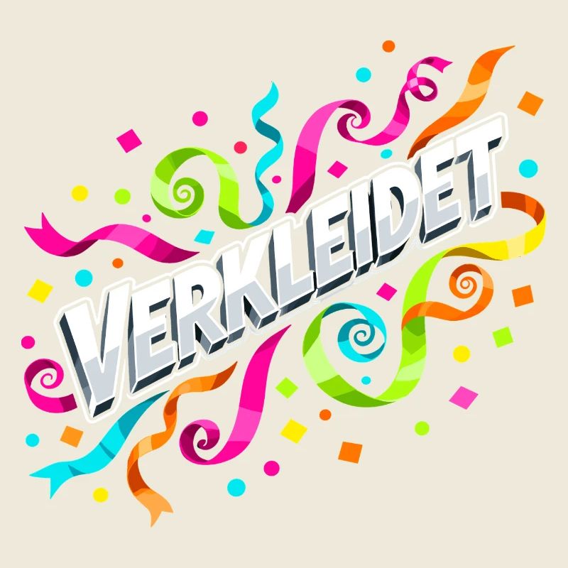 Verkleidet Konfetti Luftschlangen Karneval 