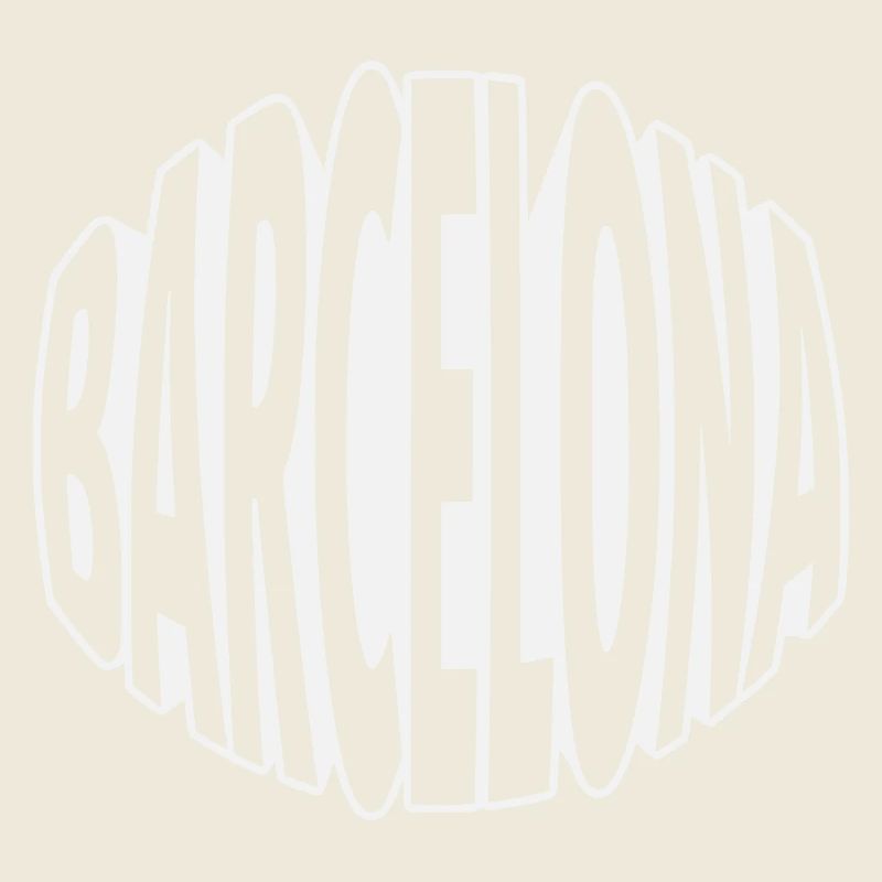 Barcelona Oval Lettering