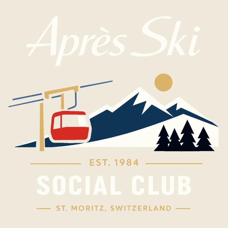 Apres Ski Vintage Retro 90er Jahre Geschenk