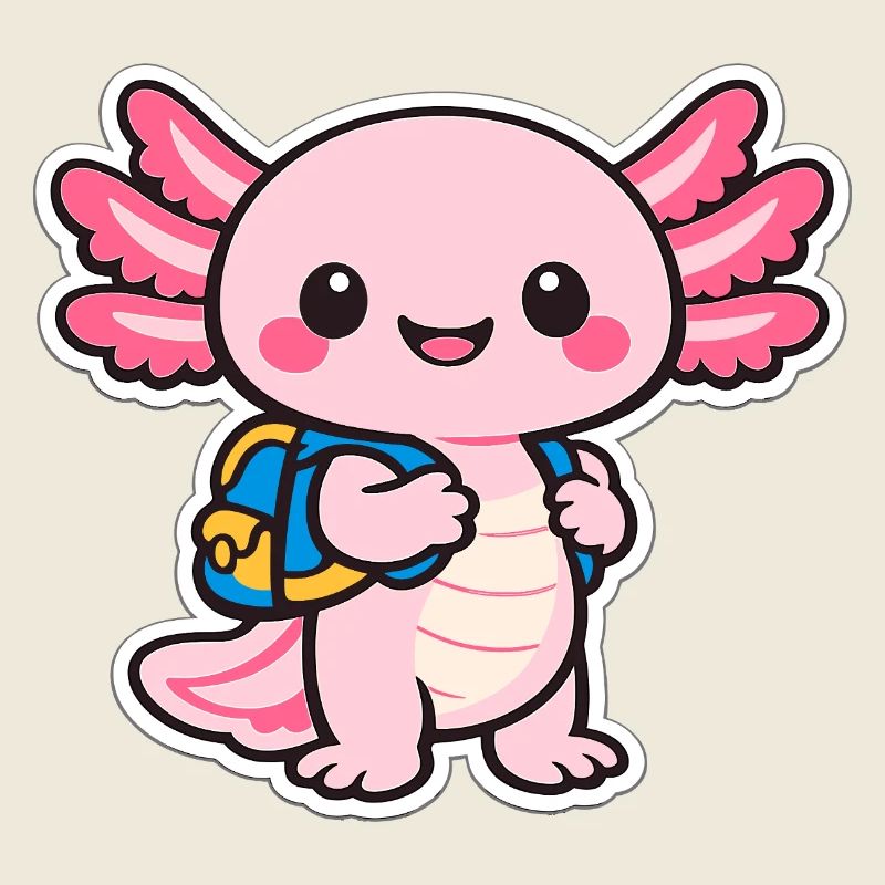 Kuscheliger axolotl