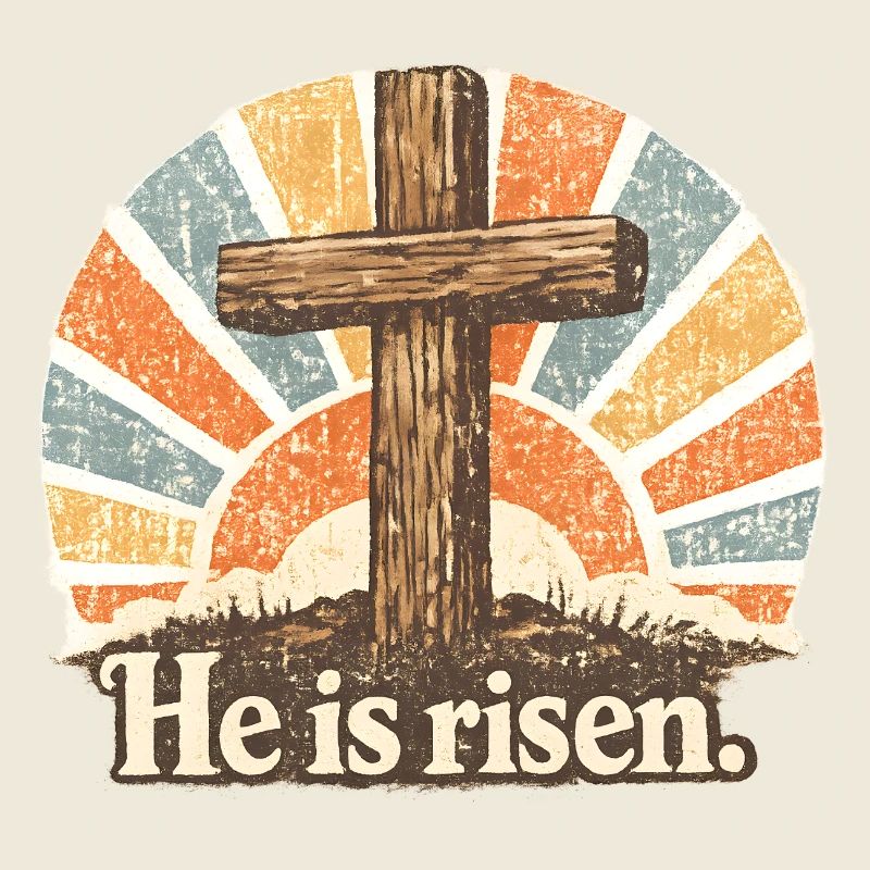 Kruzifix He is Risen Vintage