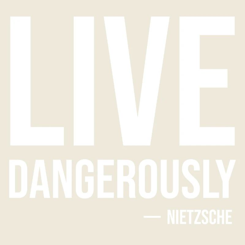 Vis dangereusement Citation de Nietzsche Tee