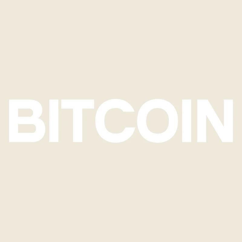Bitcoin Statement – Minimal Typography