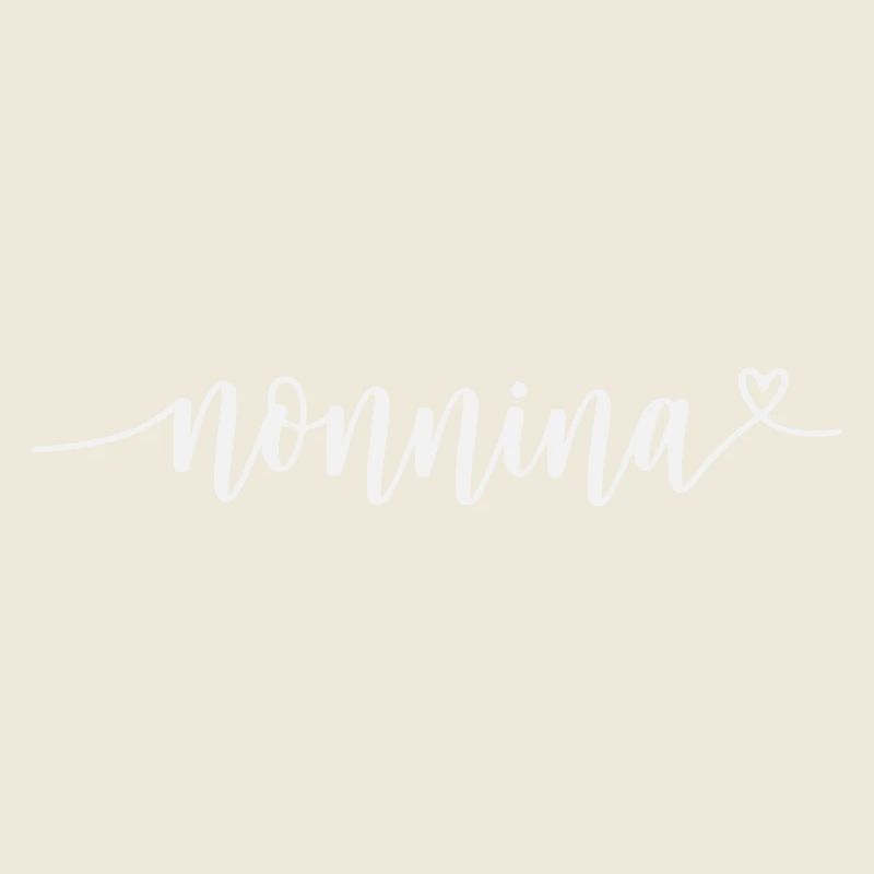 Nonnina mit Herz für italienische Nonna oder Oma