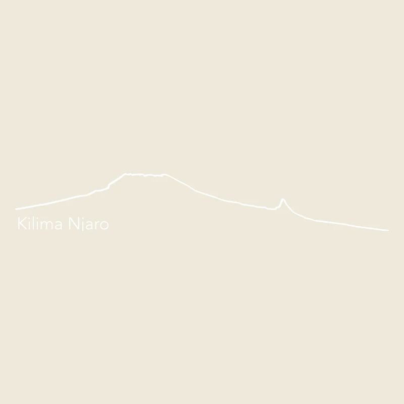 Mount Kilimanjaro outline
