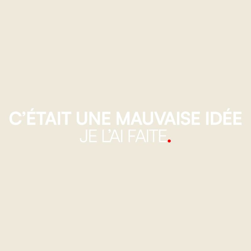 It was a bad humorous idea