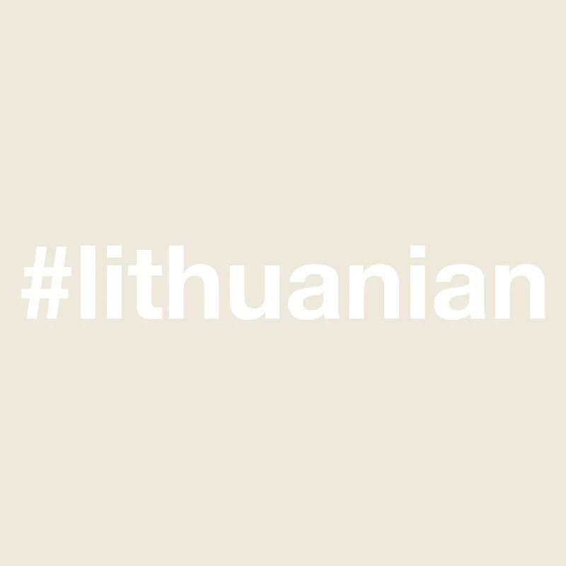 LITHUANIAN Litauen Hashtag