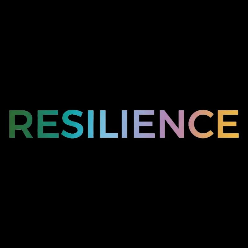 Resilienz Gradient Typo