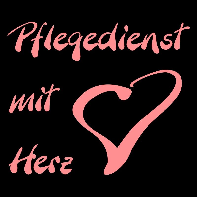 Pflegedienst mit Herz Brust gross