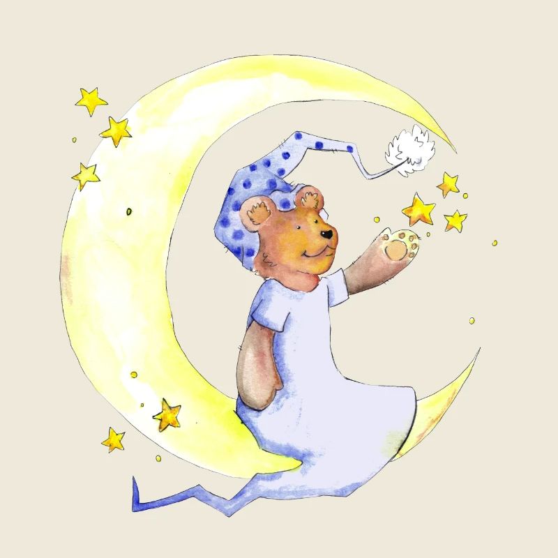 The bear in the moon