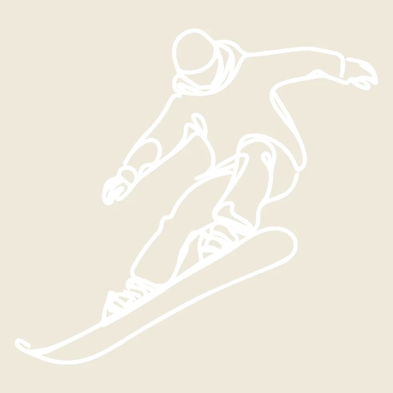 Snowboarder Zeichnung