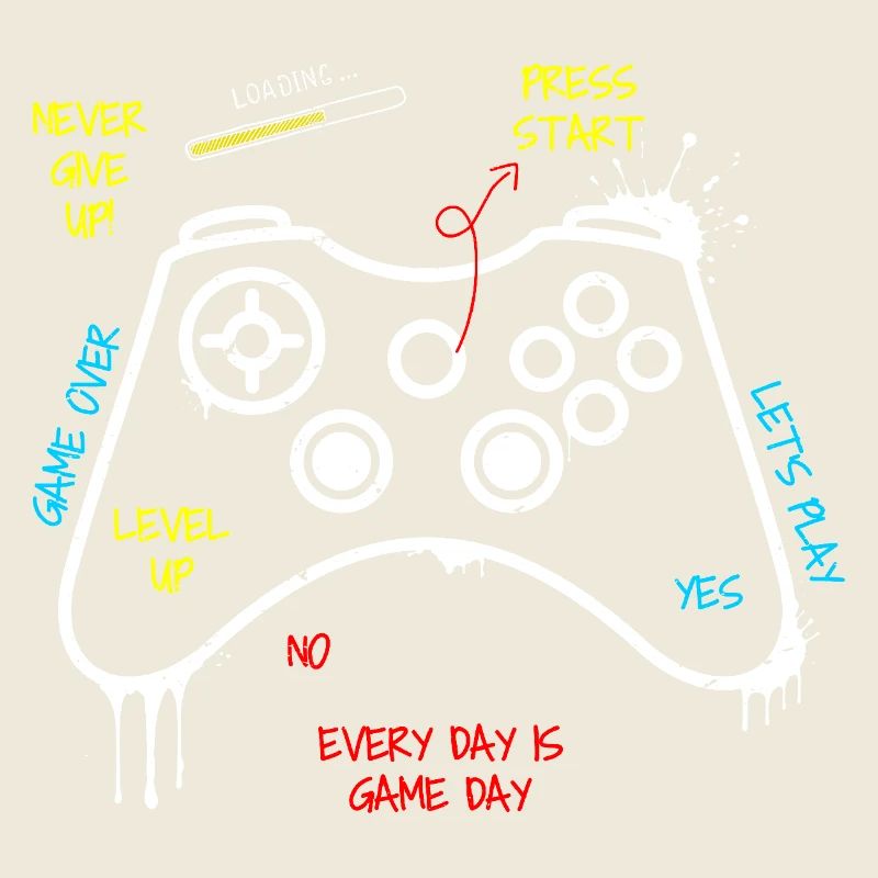 Gamer Controller Graffiti