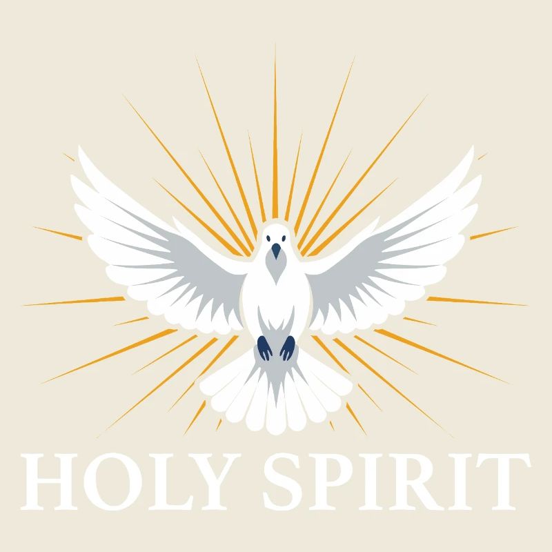 Heiliger Geist Taube mit Strahlen Glaube Religion