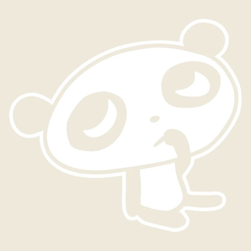 Panda mignon – Ours Kawaii et design en bambou