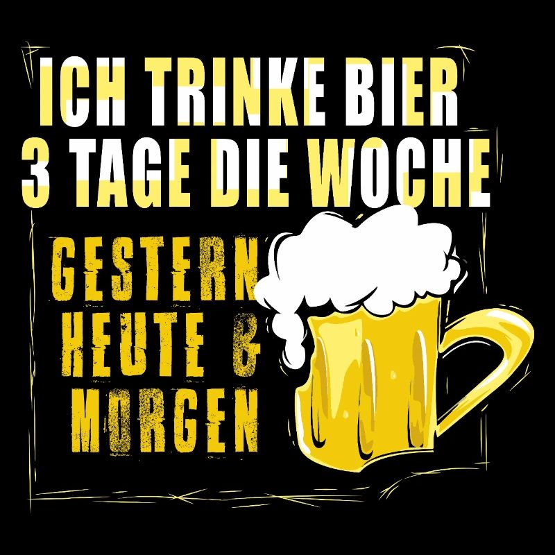 Bierliebhaber Bier Spruch Biertrinker Saufen
