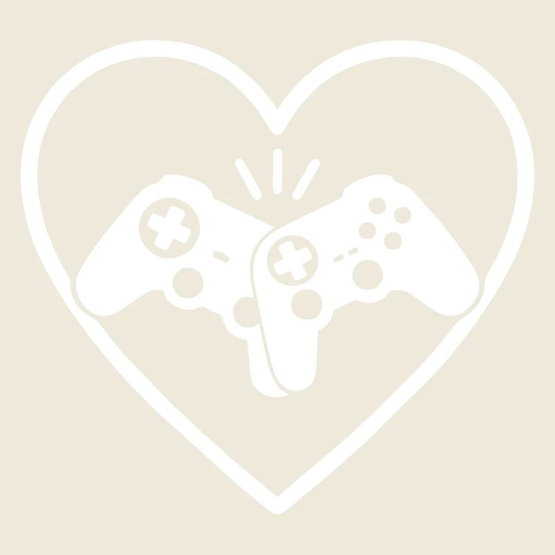 Controller Heart Gamer lieben Videospiele