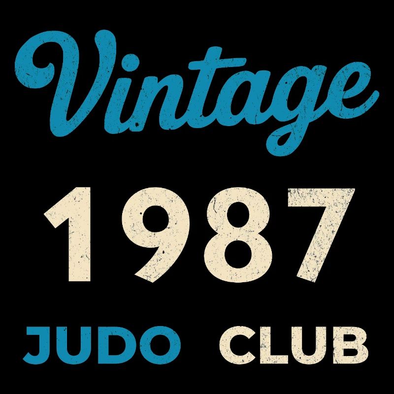 Cadeau rétro de l’année de naissance du Judo Club vintage 1987