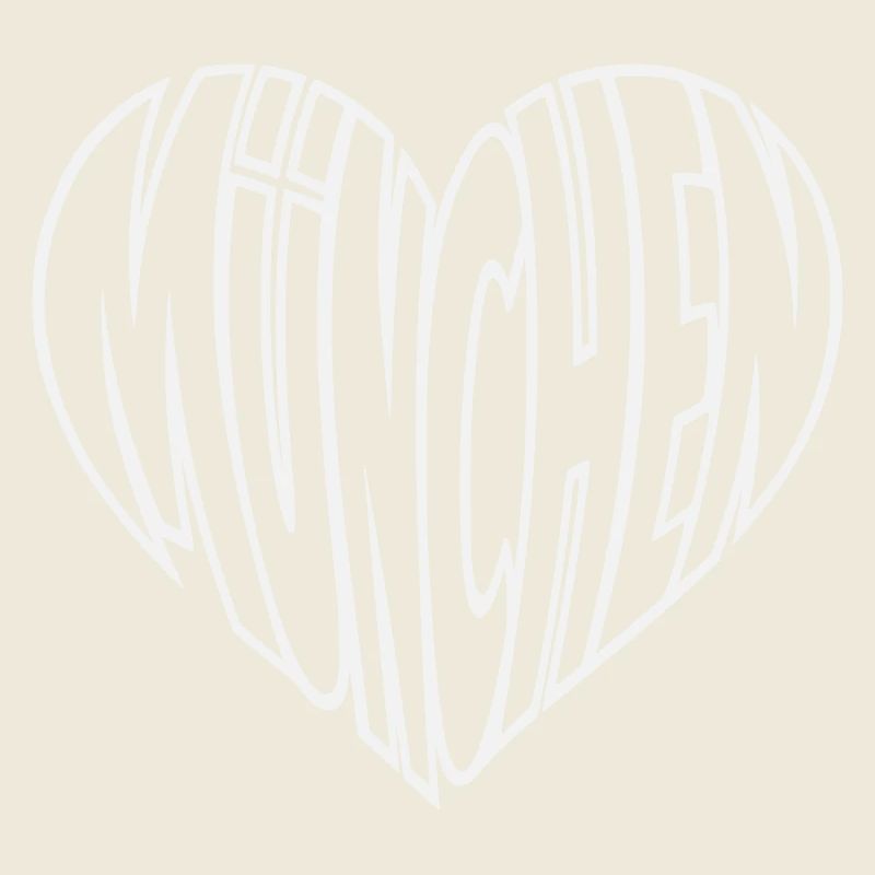 München Herz Schriftzug