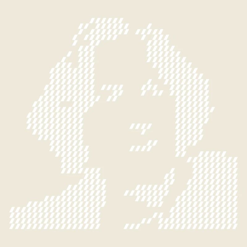 Pixel Oscar Wilde Porträt-Halbton